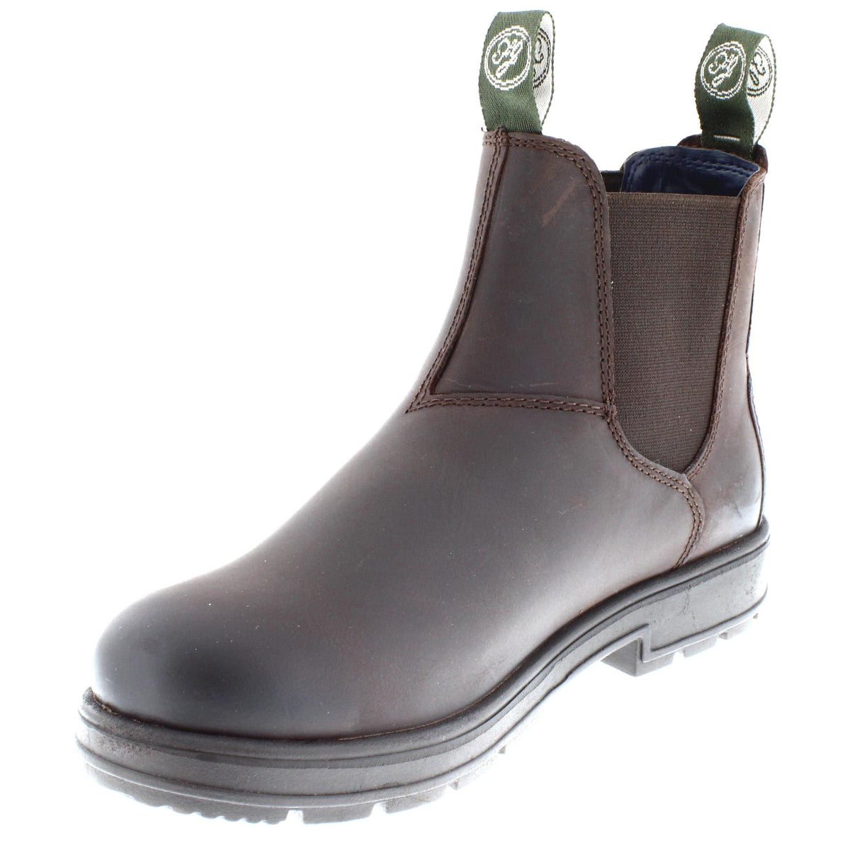 Frank James Braunston Men's Greasy Brown Pull On Chelsea Boots