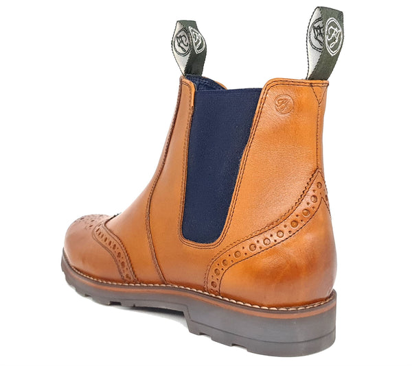 Frank James Boughton Men's Leather Pull On Chelsea Dealer Boots