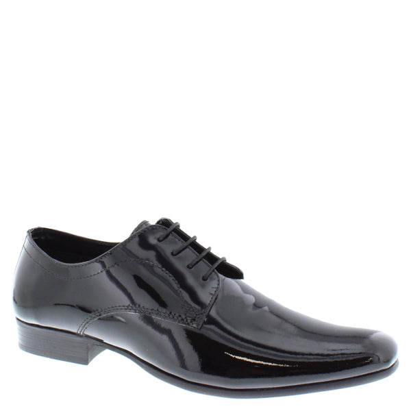 Thomas Crick Men's Patent Leather Lace Up Dress Shoes