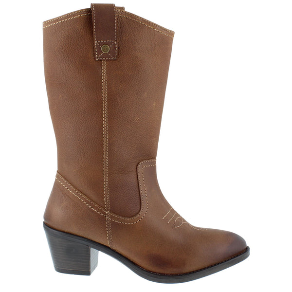 HX London Montana Women's Leather Cowboy Boots