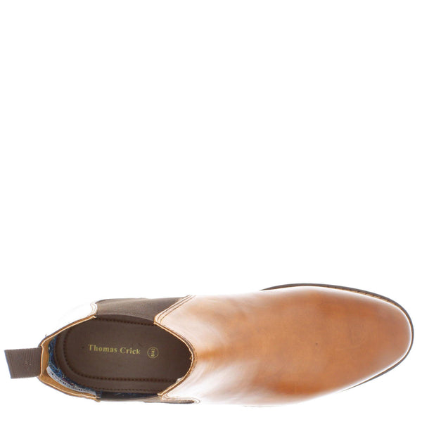 Thomas Crick Bowden Men's Leather Pull On Chelsea Dealer Boots