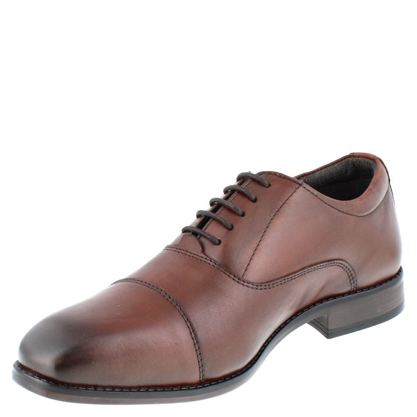 HX London Charing Men's Leather Cap Oxford Shoes