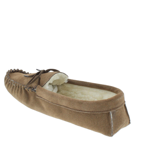 Coopers Men's Fleece Lined Softsole Moccasin Slippers Made In England