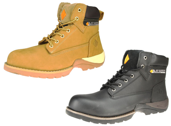 ET Safety GC0004 Leather Steel Toecap SB Lace Up Work Boots
