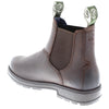 Frank James Braunston Men's Greasy Brown Pull On Chelsea Boots