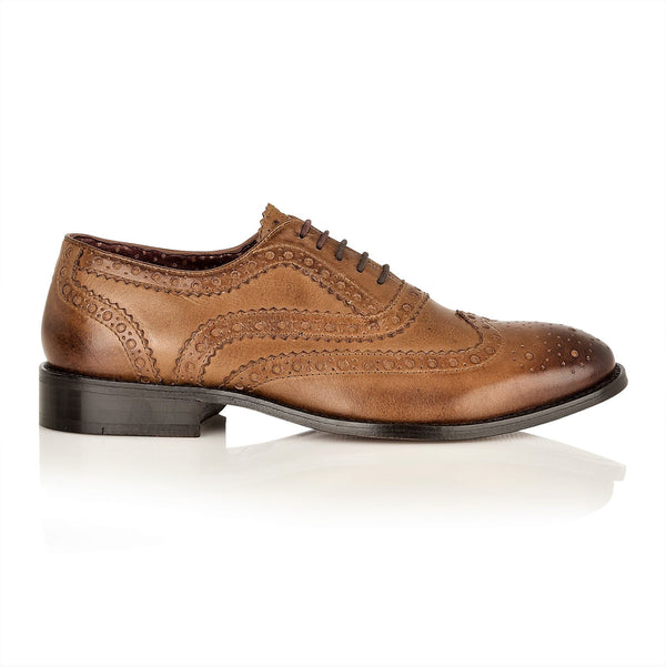 London Brogues Watson Men's Leather Sole Two-Tone Oxford Shoes
