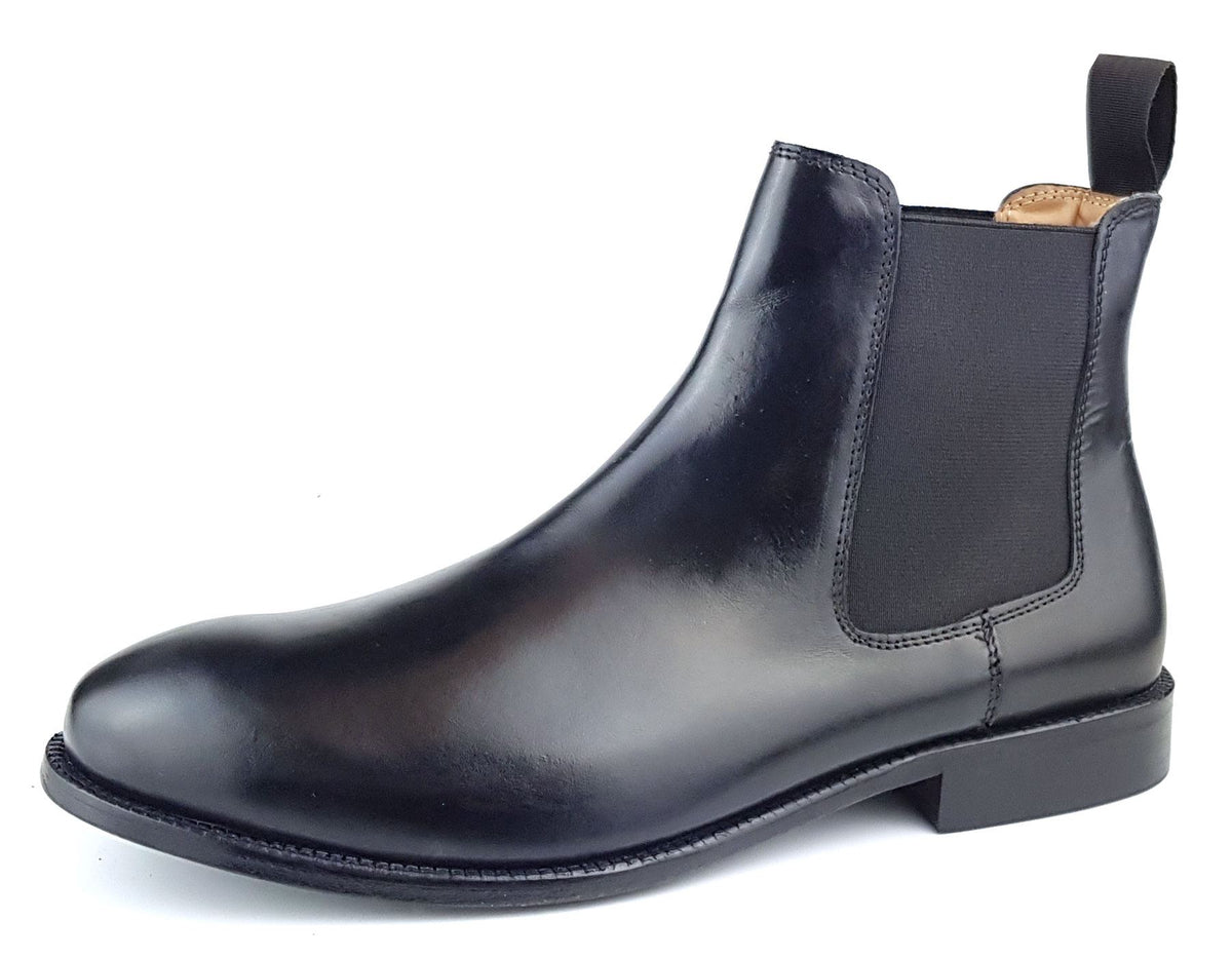 Frank James Windsor Men's Leather Sole Pull On Chelsea Boots