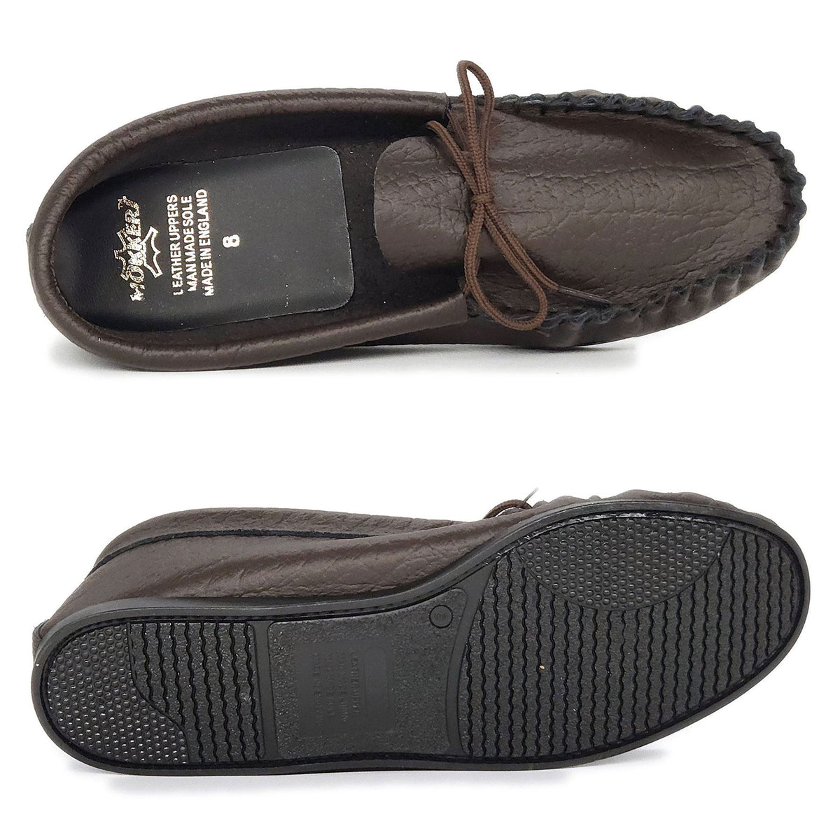 Coopers Moccasin Traditional Mens Leather Outdoor Slippers