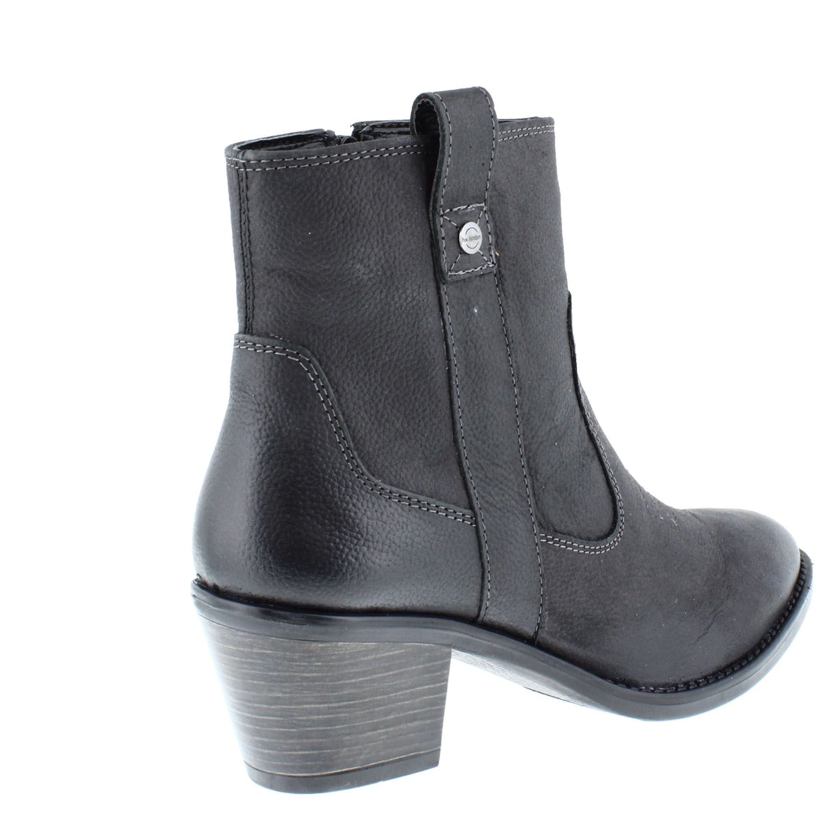 HX London Dakota Women's Leather Ankle Cowboy Boots