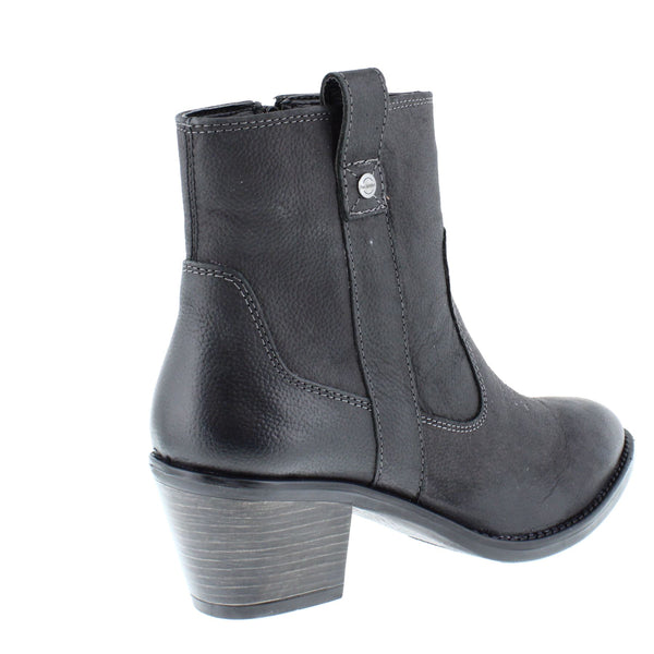 HX London Dakota Women's Leather Ankle Cowboy Boots