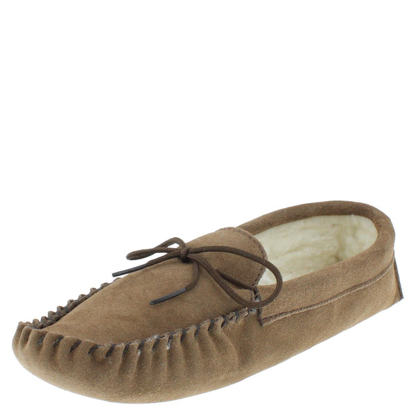Coopers Men's Fleece Lined Softsole Moccasin Slippers Made In England