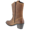 HX London Dallas Women's Leather Mid-Calf Cowboy Boots