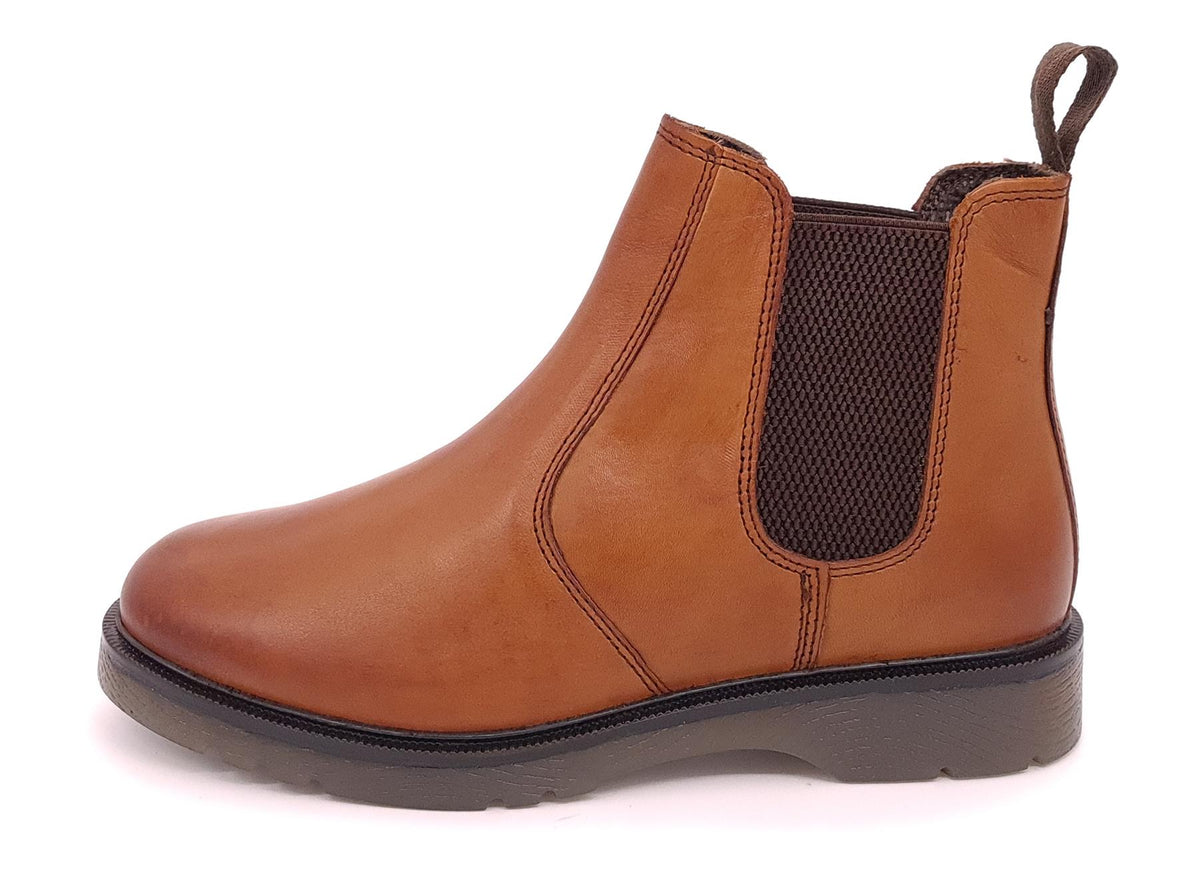 Frank James Naseby Men's Leather Pull On Chelsea Dealer Boots