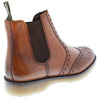 Frank James Warkton Men's Leather Pull On Brogue Chelsea Boots