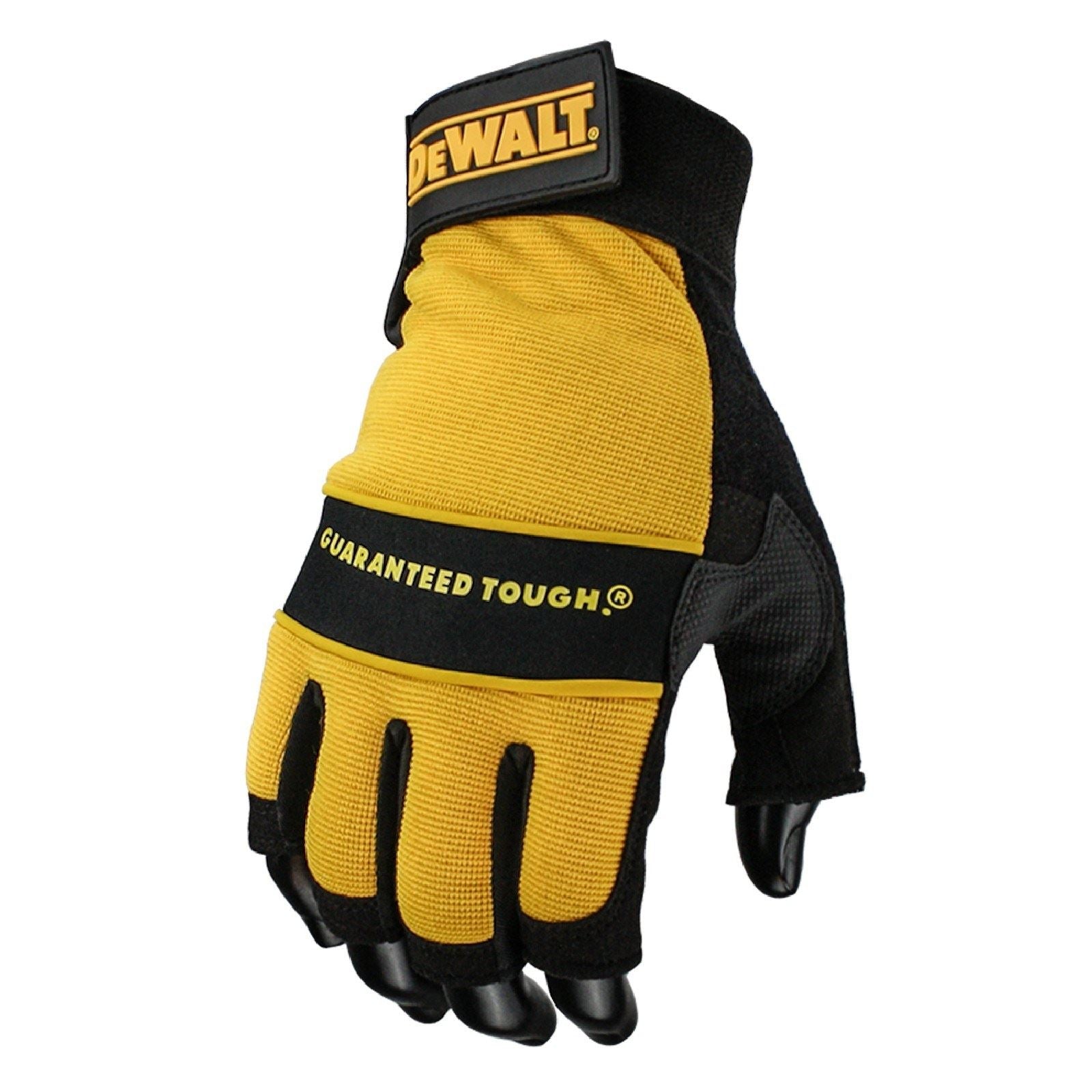 Dewalt Tough Fingerless Performance Gloves Wellington Warehouse