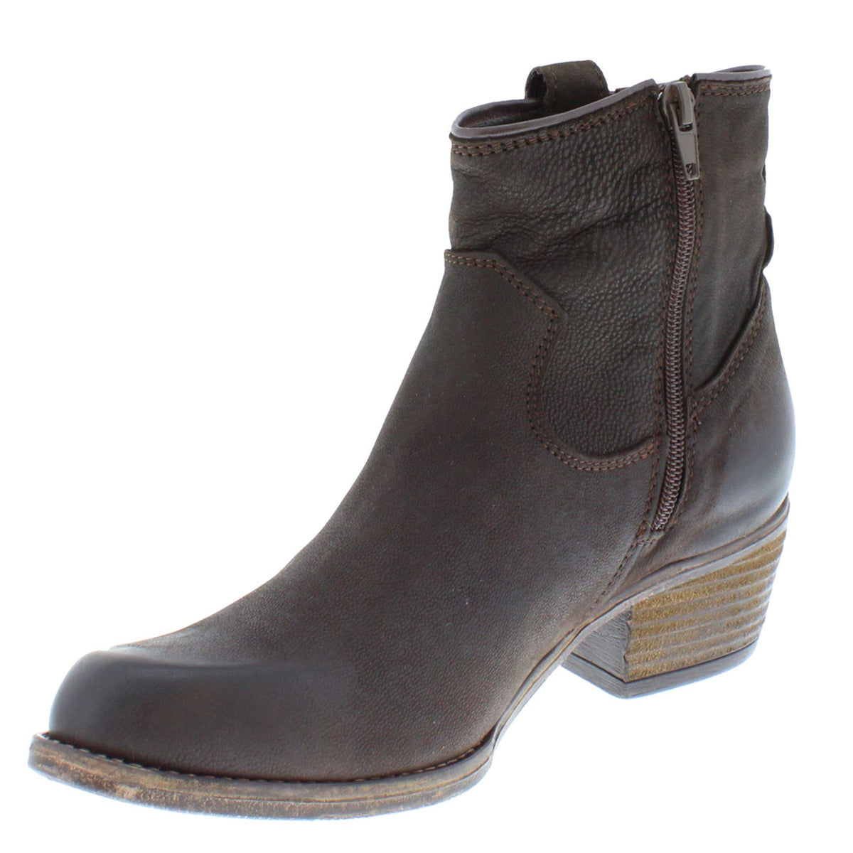 Wrangler Carson Ring Women's Leather Western Ankle Boots