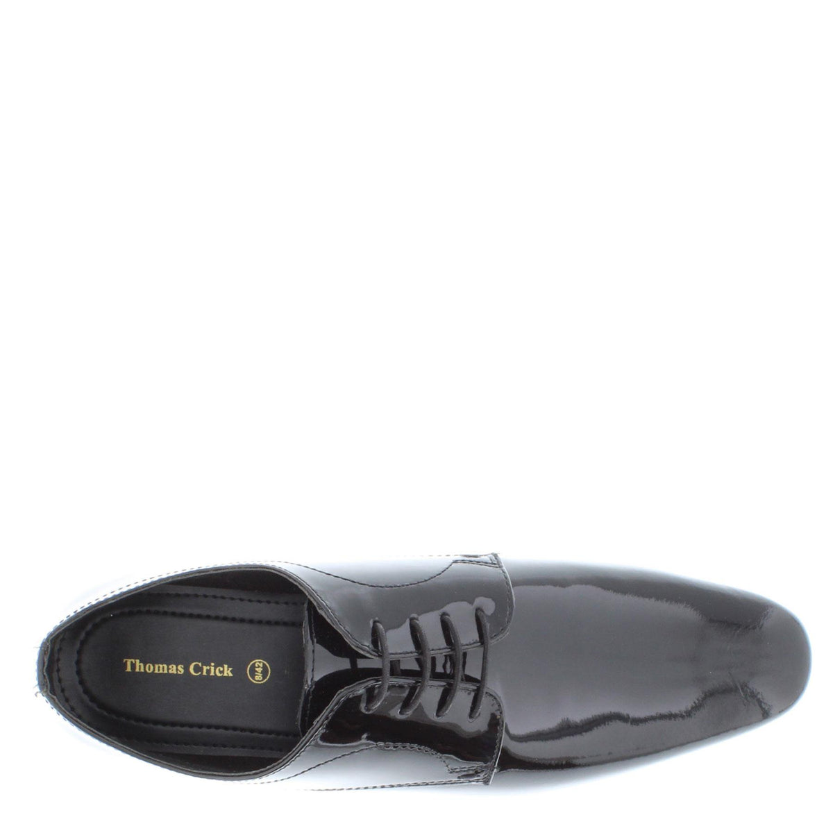 Thomas Crick Men's Patent Leather Lace Up Dress Shoes