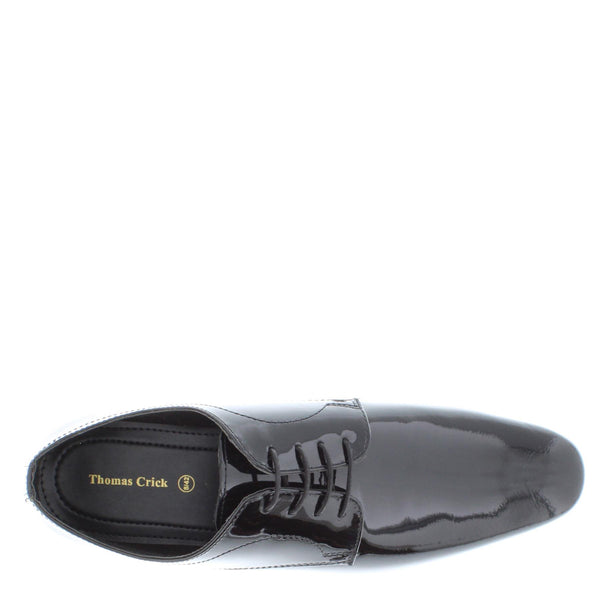 Thomas Crick Men's Patent Leather Lace Up Dress Shoes
