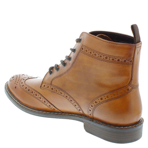 Thomas Crick Askham Men's Leather Lace Up Brogue Boots