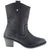 HX London Dallas Women's Leather Mid-Calf Cowboy Boots
