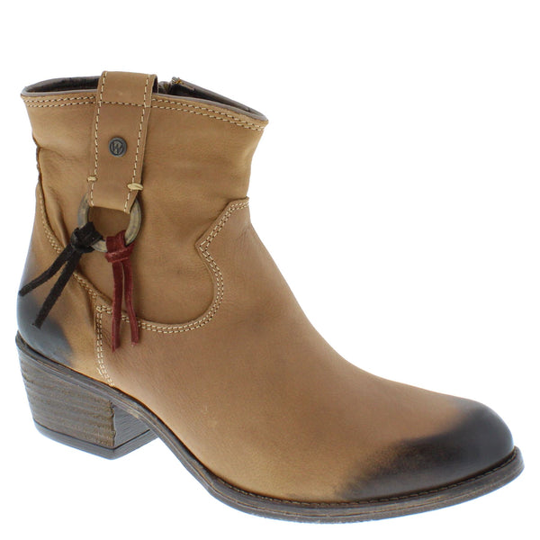 Wrangler Carson Ring Women's Leather Western Ankle Boots