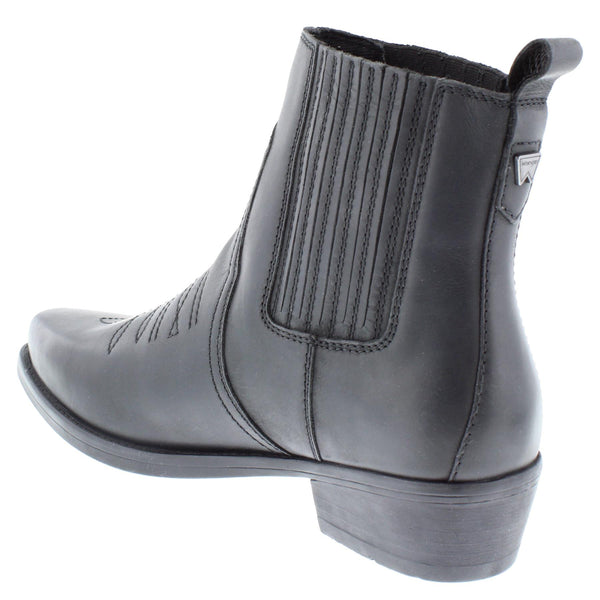 Wrangler Tex Mid Men's Leather Pull On Cowboy Chelsea Boots