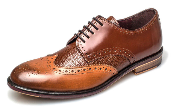 London Brogues Lincoln Men's Leather Sole Derby Shoes