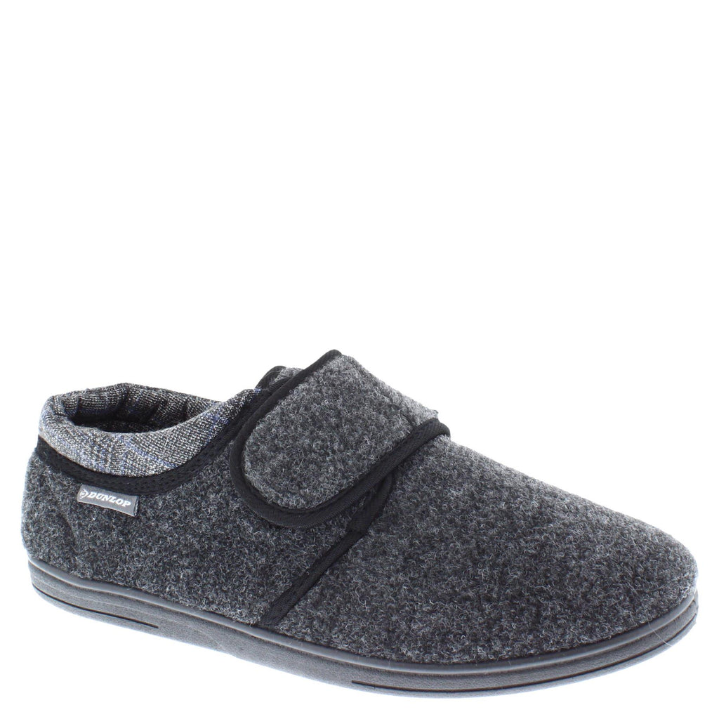 Dunlop Atticus Memory Foam Hook & Loop Men's Slippers