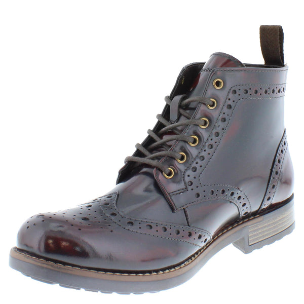 HX London Kingston Brogue Lace Up Leather Boots