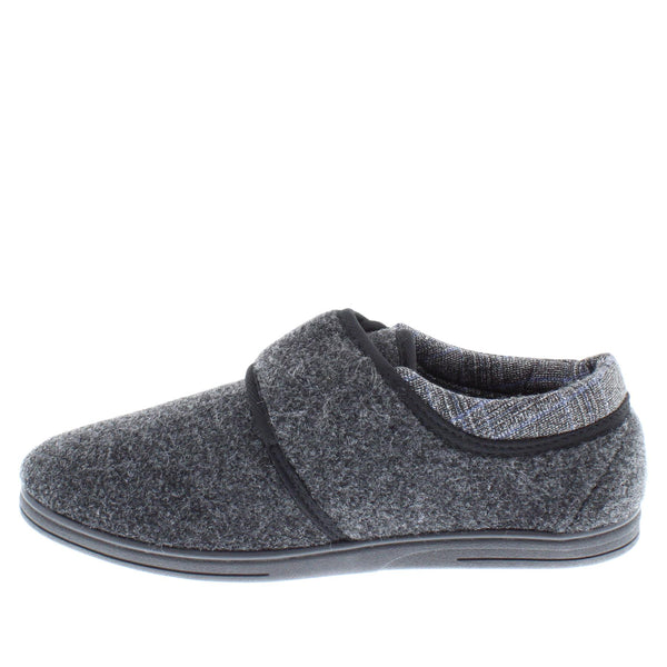 Dunlop Atticus Memory Foam Hook & Loop Men's Slippers