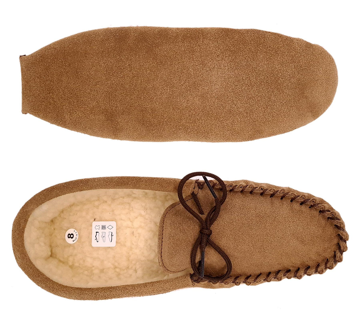 Coopers Men's Fleece Lined Softsole Moccasin Slippers Made In England