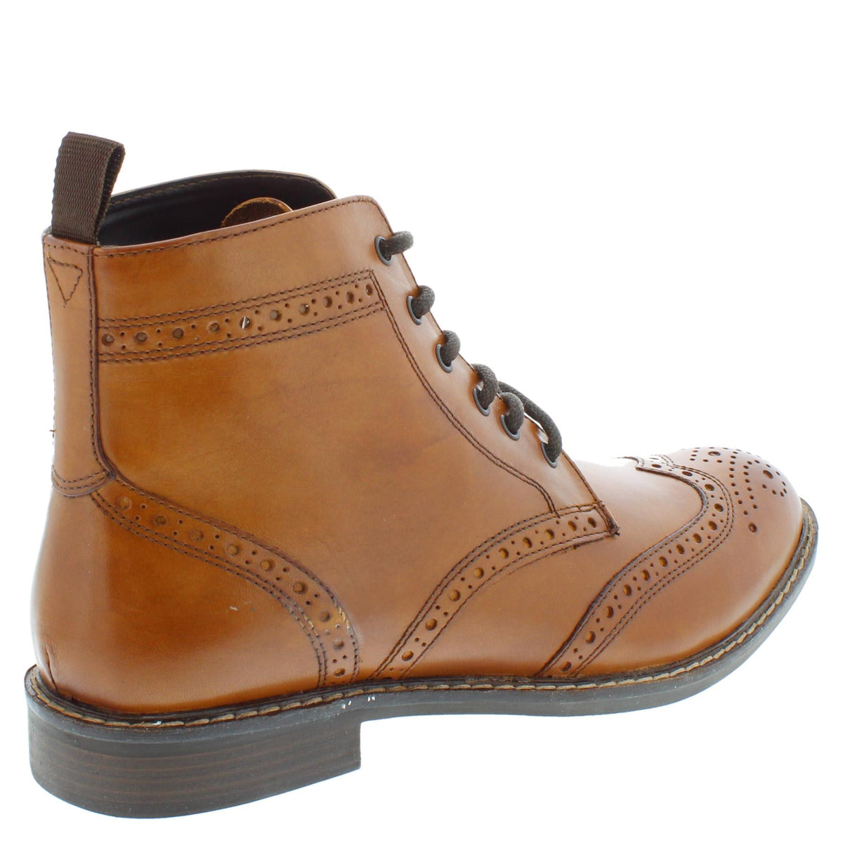 Thomas Crick Askham Men's Leather Lace Up Brogue Boots