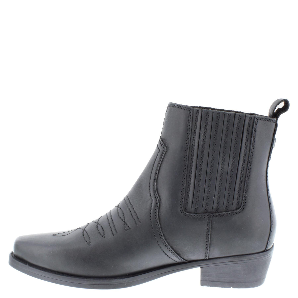 Wrangler Tex Mid Men's Leather Pull On Cowboy Chelsea Boots