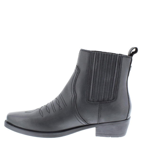 Wrangler Tex Mid Men's Leather Pull On Cowboy Chelsea Boots