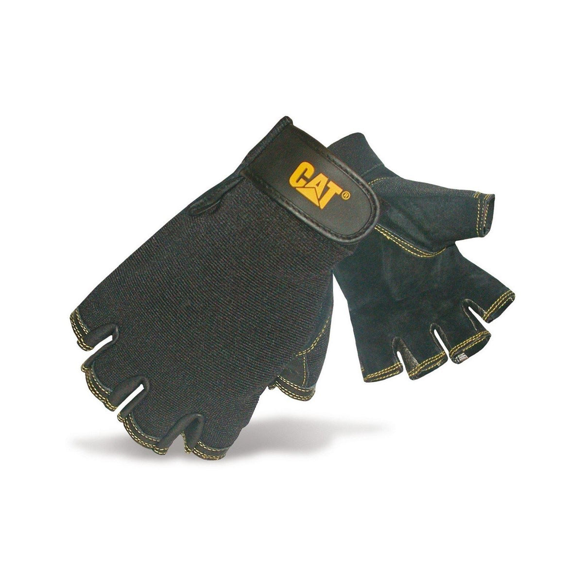 Caterpillar Leather Fingerless Glovess
