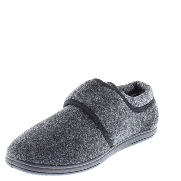 Dunlop Atticus Memory Foam Hook & Loop Men's Slippers