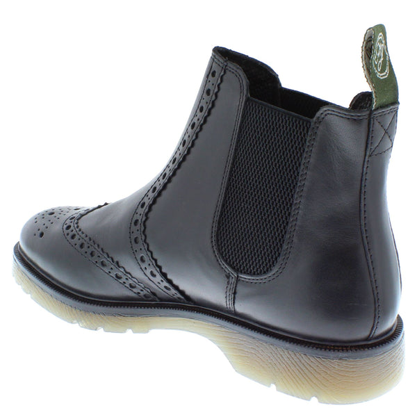 Frank James Warkton Men's Leather Pull On Brogue Chelsea Boots