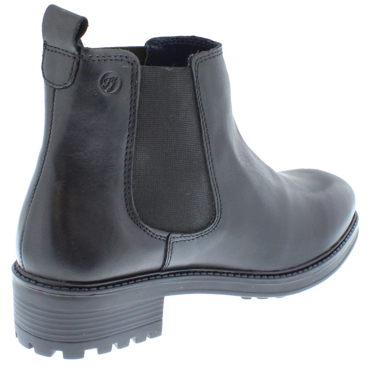 Frank James Women's Larkhill Block Heel Cleated Sole Chelsea Boots