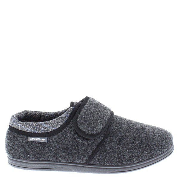 Dunlop Atticus Memory Foam Hook & Loop Men's Slippers