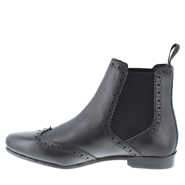 HX London Harlow Men's Leather Pointed Brogue Chelsea Boots