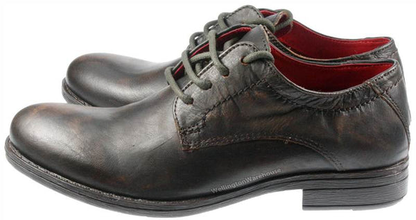 Thomas Crick Wooler Boys' Leather Round Toe Laceup Shoes