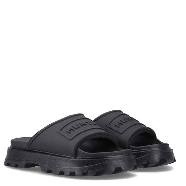 Hunter Moulded Stacked Women's Sliders
