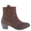 HX London Dakota Women's Leather Ankle Cowboy Boots