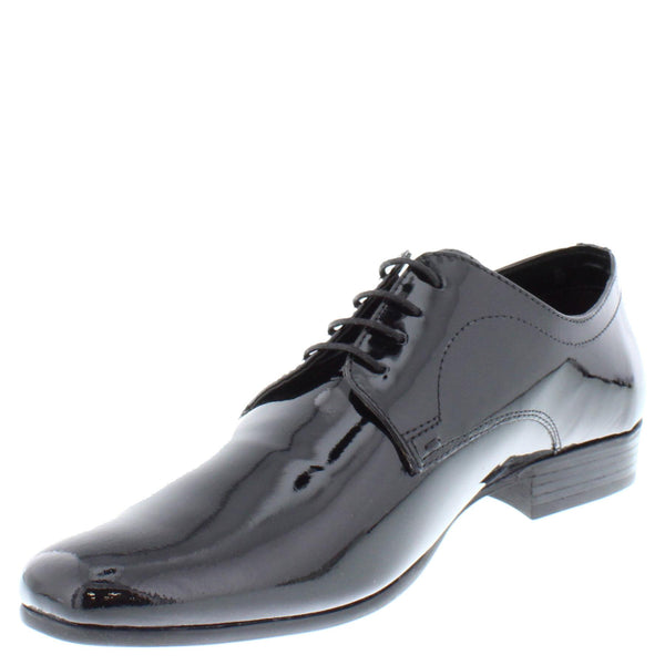 Thomas Crick Men's Patent Leather Lace Up Dress Shoes