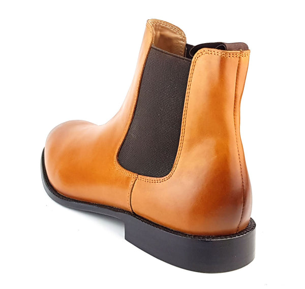 Frank James Windsor Men's Leather Sole Pull On Chelsea Boots
