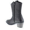 HX London Dallas Women's Leather Mid-Calf Cowboy Boots