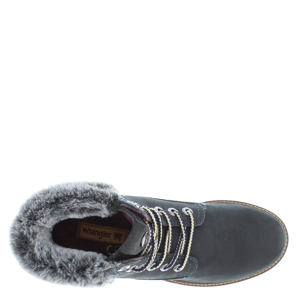 Wrangler Alaska Women's Warm Fleece Lined Lace Up Ankle Boots