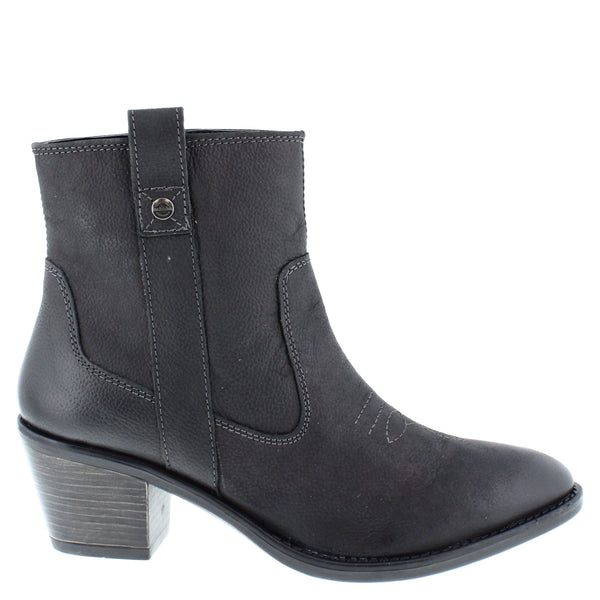 HX London Dakota Women's Leather Ankle Cowboy Boots