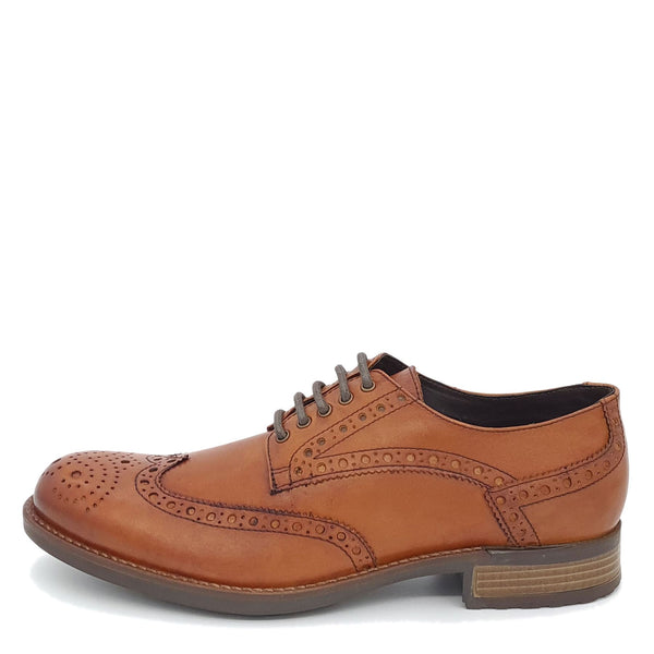 HX London Wandsworth Brogue Leather Shoes