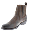 Wrangler Tex Mid Men's Leather Pull On Cowboy Chelsea Boots